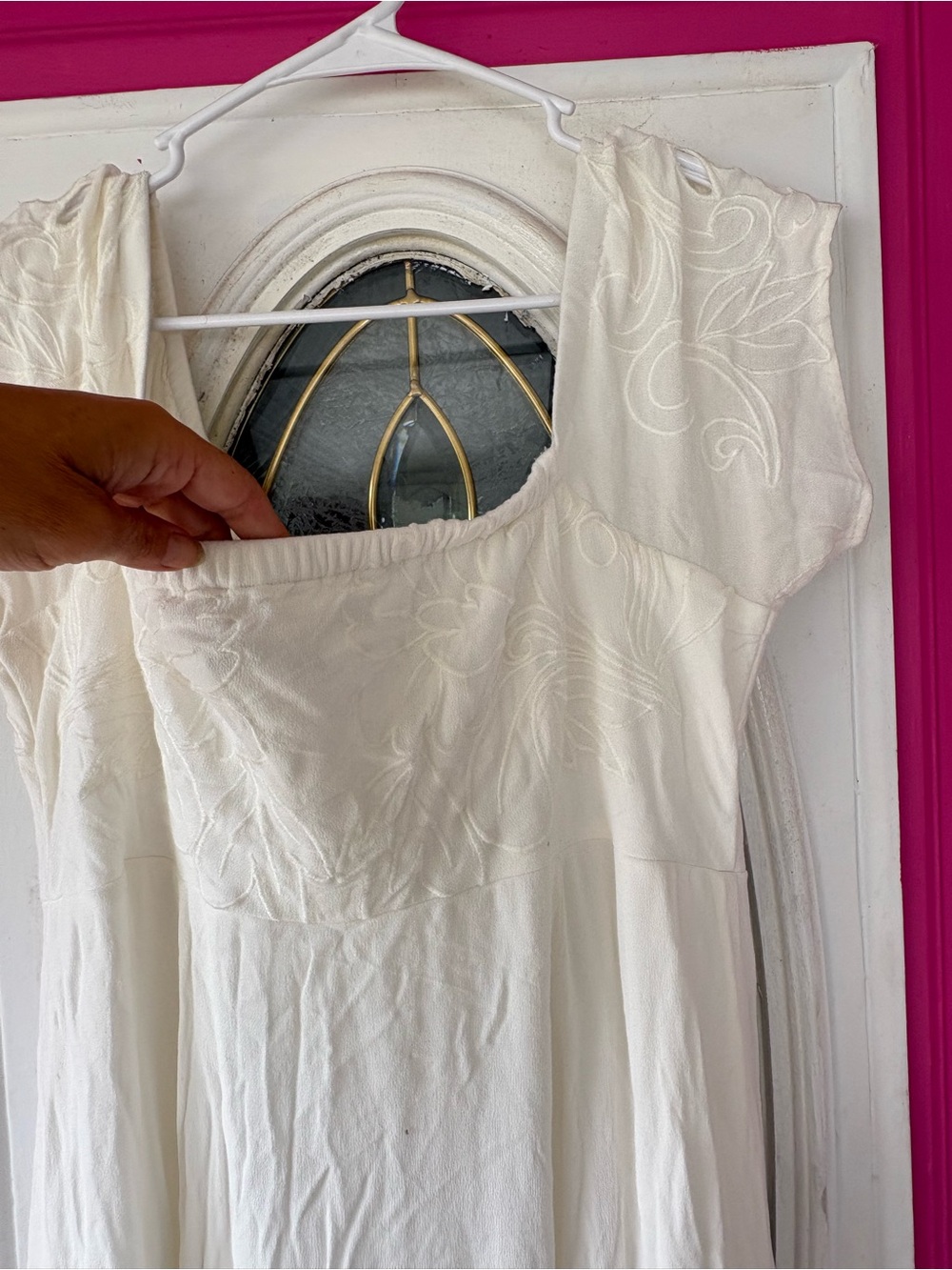 torrid Ivory Button-Front Maxi Dress - Picture 9 of 12